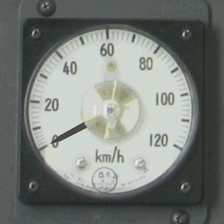 E127系BVEアドオンをBVEで表示した時の速度計部分（改良後）