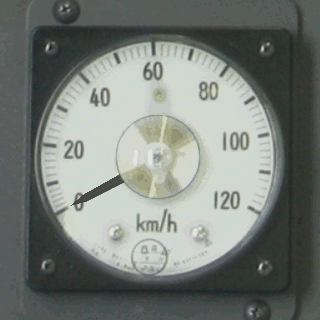 E127系BVEアドオンをBVEで表示した時の速度計部分